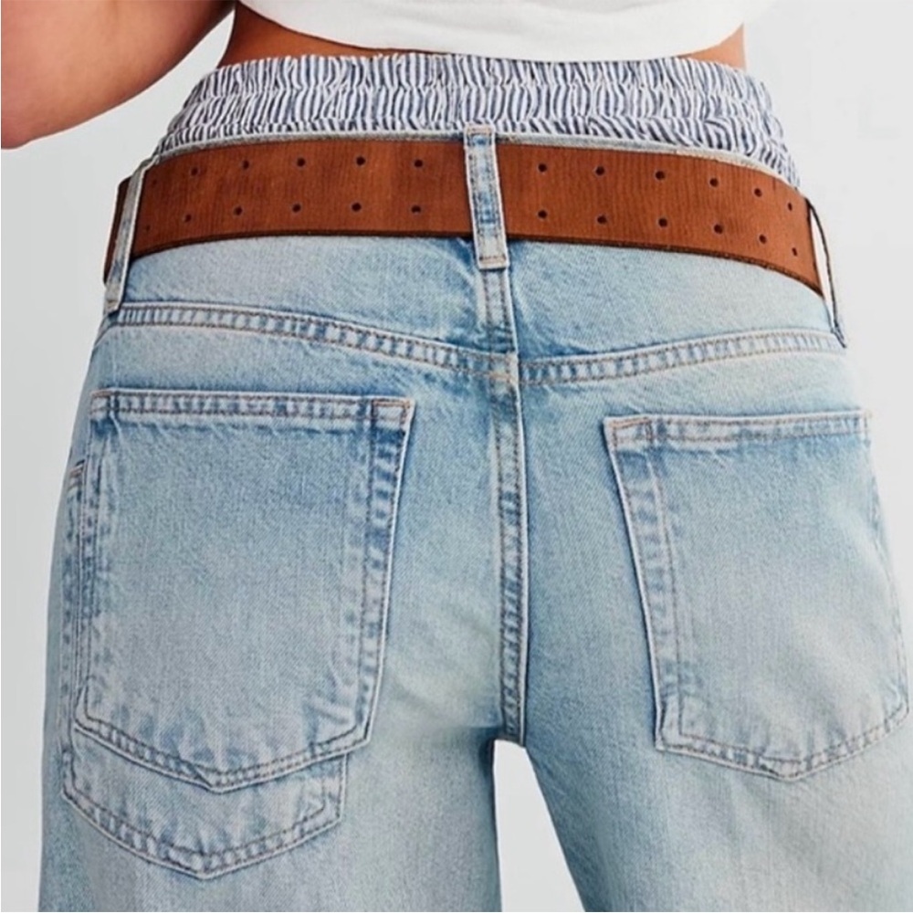 NEW We The Free Ripple Wide-Leg Crop Jeans Sz 28 - Picture 4 of 7